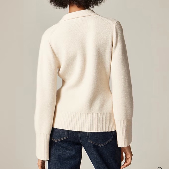 J CREW  SIZE M Milano-stitch cinched-waist cardigan - Picture 3 of 7